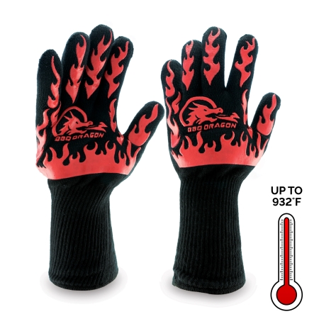 Extreme Heat Grill Gloves - 932F Temperature Resistant
