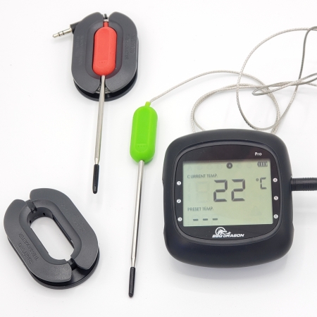 BBQ Dragon 6 Channel Bluetooth Meat Thermometer for Smartphones with 2 Probes