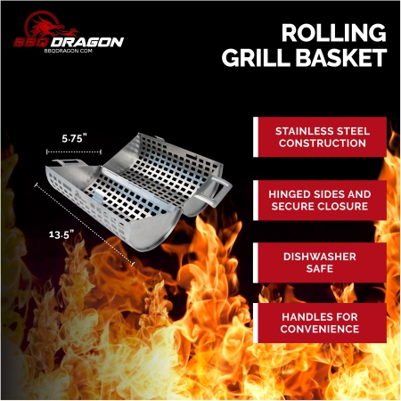 Rolling Grill Basket