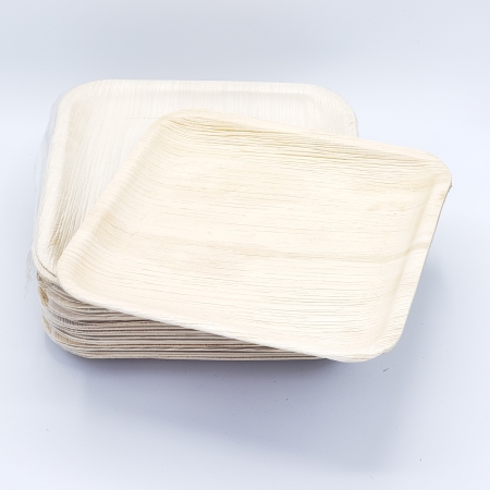 10" Palm Leaf Heavy Duty Disposable Plates - Set of 25