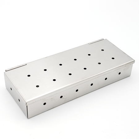 Heavy Duty Smoker Box with Hinged Lid