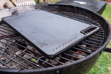 Heavy Duty, Double Sided Cast Iron Reversible Griddle Grill Pan